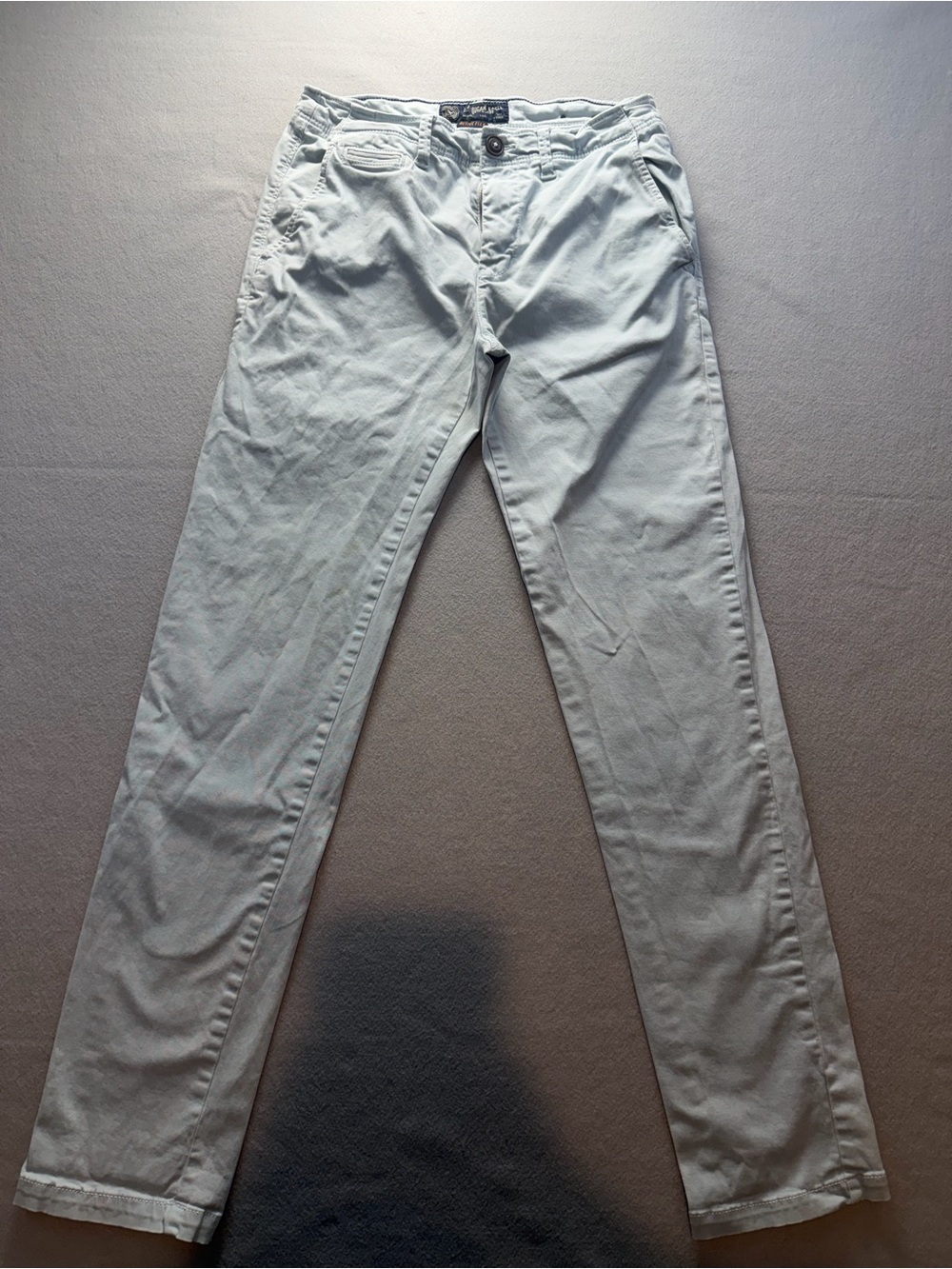American Eagle Active Flex Slim Chino Pants 30x34 Light Blue Stretch